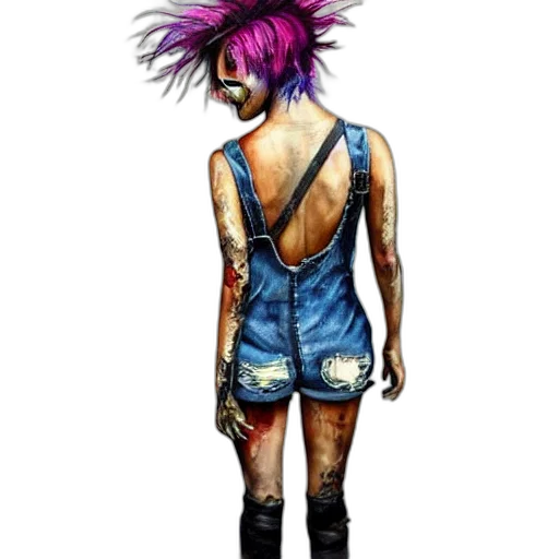 dress, hair, jacket, creature transparent PNG cut-out