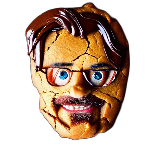 mask, face, food, 3d render transparent PNG cut-out