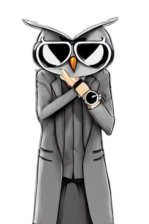 jacket, mask, staff, cartoon transparent PNG cut-out