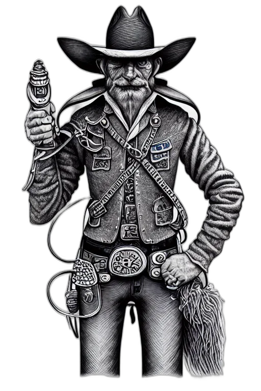 jacket, staff, weapon, robot transparent PNG cut-out