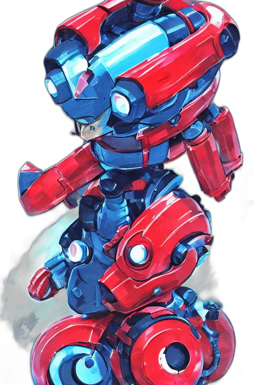 robot, weapon, concept art, 3d render transparent PNG cut-out