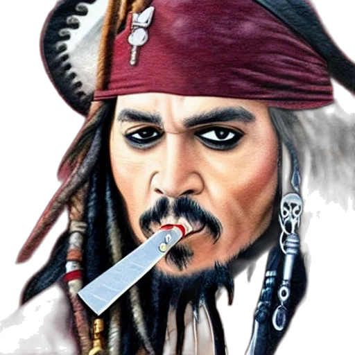 face, staff, photorealistic, comic book art transparent PNG cut-out