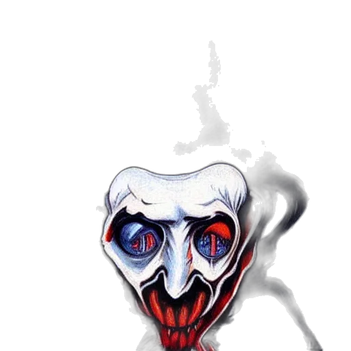 mask, face, creature, jacket transparent PNG cut-out