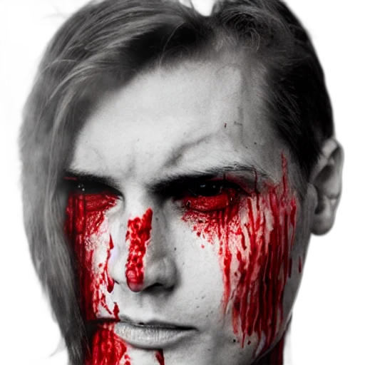 face, mask, creature, hair transparent PNG cut-out