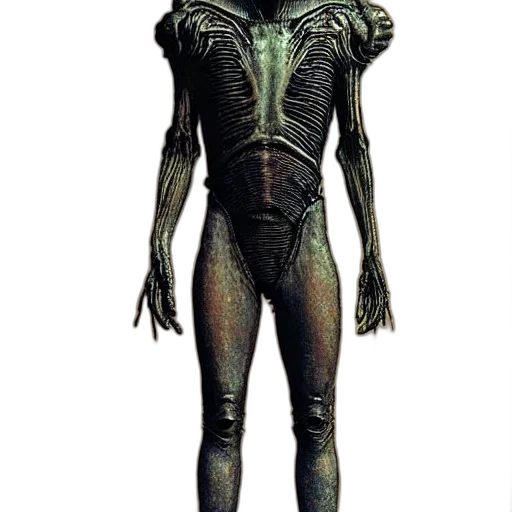robot, creature, mask, staff transparent PNG cut-out