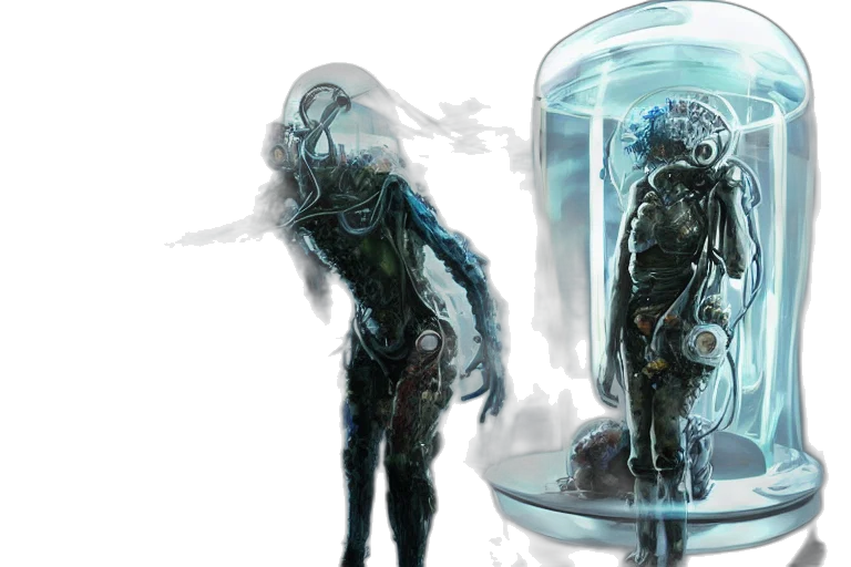 creature, concept art, comic book art, fantasy art transparent PNG cut-out