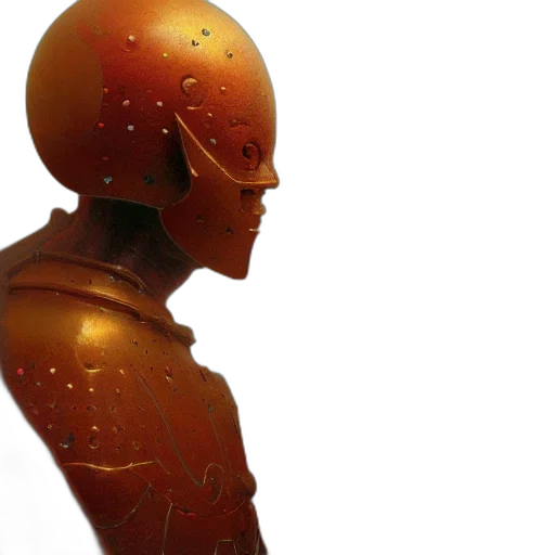 robot, 3d render, concept art, outer space transparent PNG cut-out
