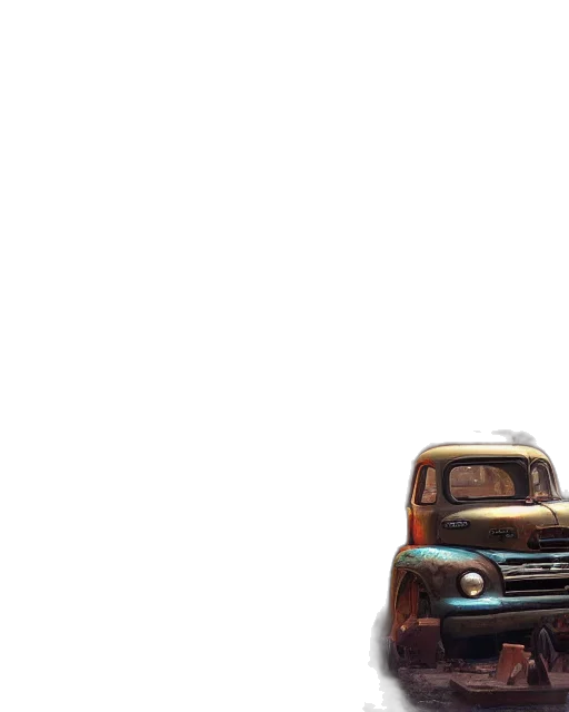 car, robot, bottle, hat transparent PNG cut-out