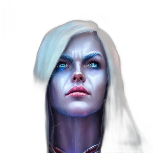 face, robot, staff, fantasy art transparent PNG cut-out