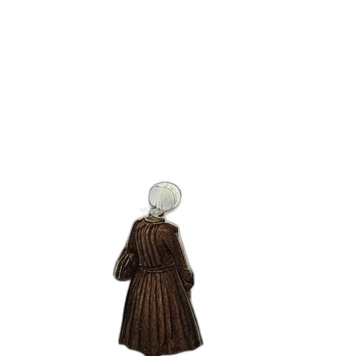 jacket, dress, staff, hat transparent PNG cut-out
