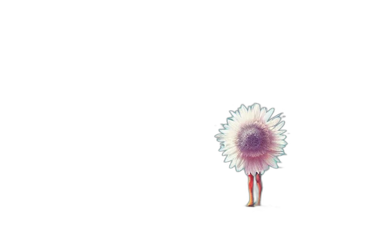 flower, umbrella, hair, staff transparent PNG cut-out