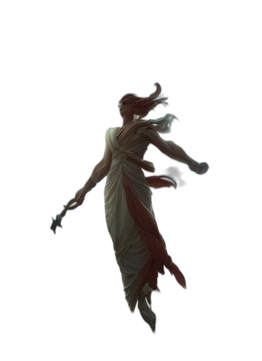 dress, staff, creature, dragon transparent PNG cut-out
