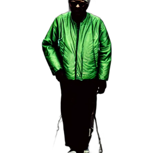 jacket, staff, umbrella, mask transparent PNG cut-out