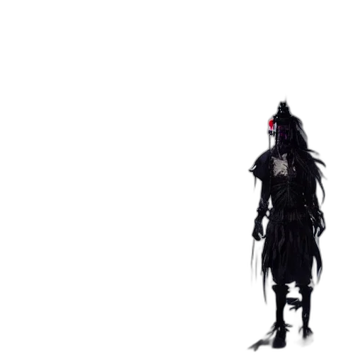 creature, mask, weapon, staff transparent PNG cut-out