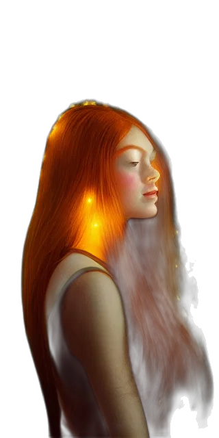 hair, face, mask, crown transparent PNG cut-out