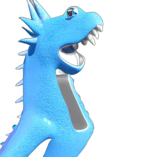 dragon, staff, animal, creature transparent PNG cut-out