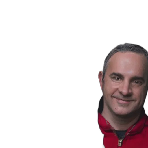 staff, jacket, face, hair transparent PNG cut-out
