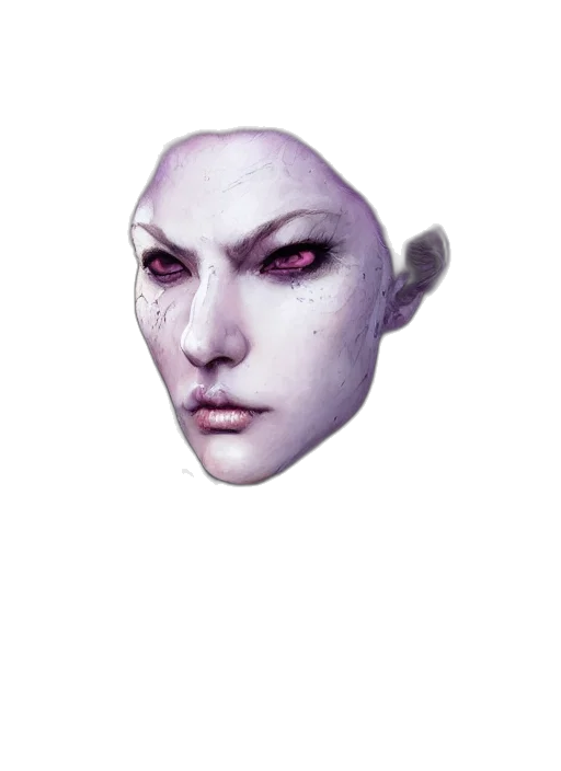 mask, face, staff, creature transparent PNG cut-out