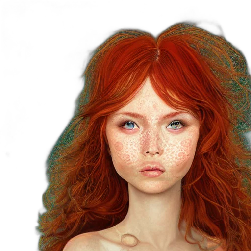 face, hair, mask, fantasy art transparent PNG cut-out