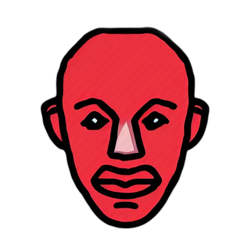 mask, face, cartoon, pixel art transparent PNG cut-out