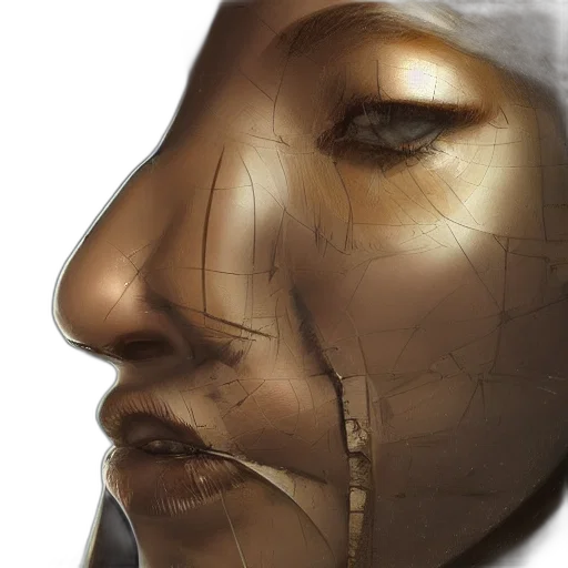 face, mask, robot, crown transparent PNG cut-out