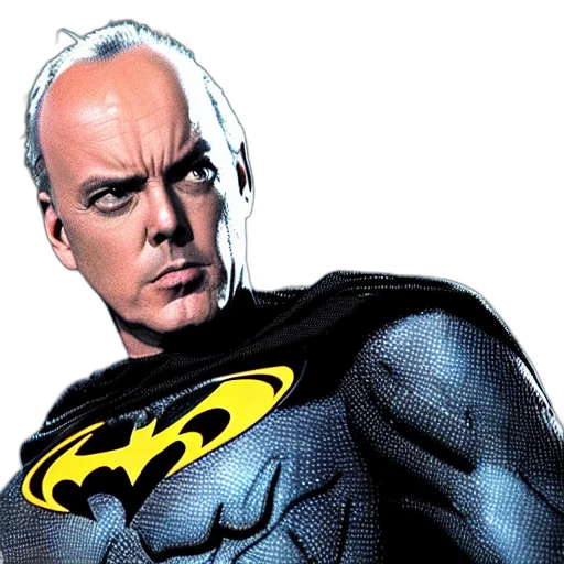 comic book art, concept art, michael, keaton transparent PNG cut-out