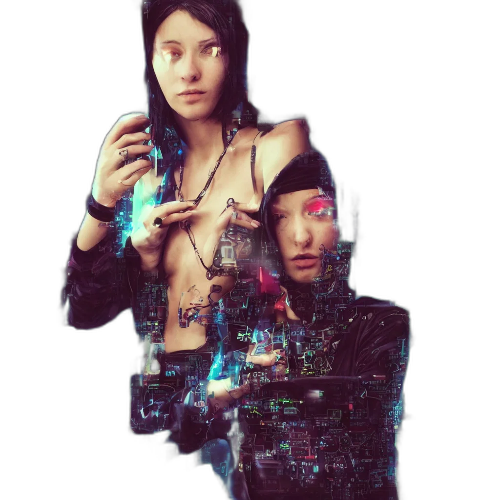 jewelry, robot, jacket, dress transparent PNG cut-out