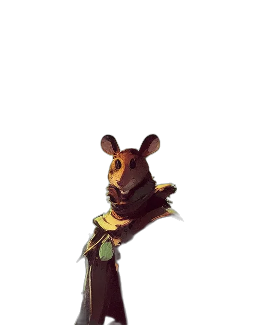 staff, animal, creature, jacket transparent PNG cut-out