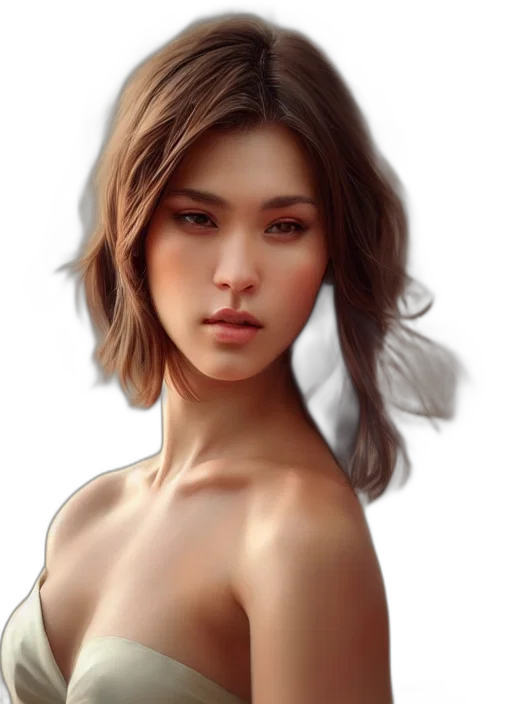 face, jewelry, hair, dress transparent PNG cut-out