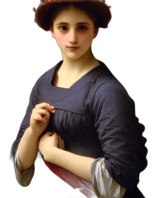 hat, dress, jewelry, face transparent PNG cut-out