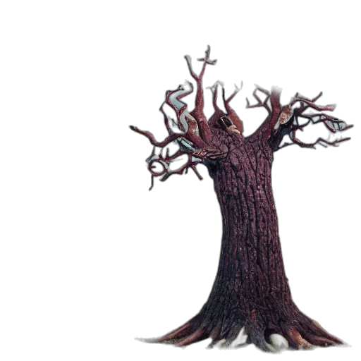 tree, crown, staff, creature transparent PNG cut-out