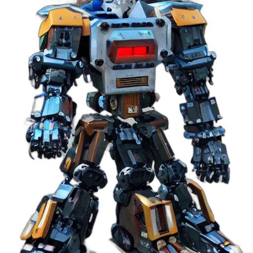 robot, weapon, concept art, 3d render transparent PNG cut-out