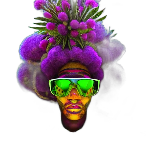 crown, hat, flower, face transparent PNG cut-out