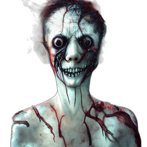 face, mask, creature, staff transparent PNG cut-out
