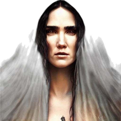 face, fantasy art, concept art, photorealistic transparent PNG cut-out