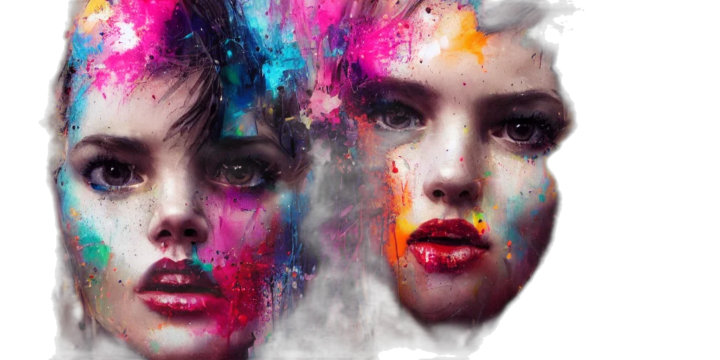 face, photorealistic, concept art, fantasy art transparent PNG cut-out