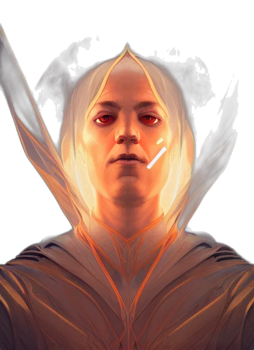face, mask, staff, dragon transparent PNG cut-out