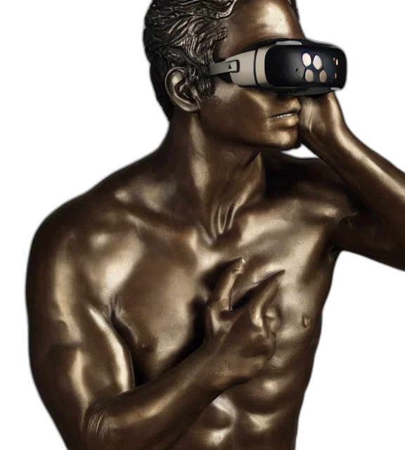 mask, cyberpunk, 3d render, photorealistic transparent PNG cut-out