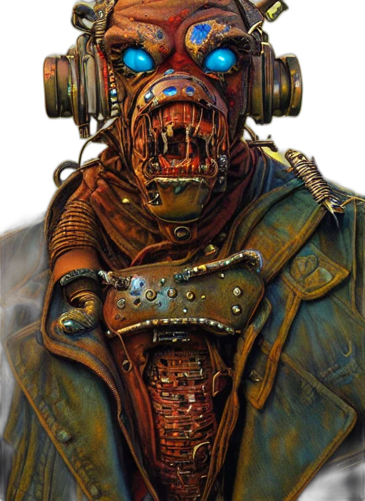 robot, mask, face, creature transparent PNG cut-out