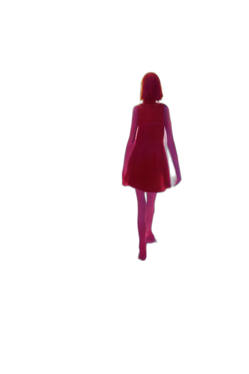 dress, jacket, staff, robot transparent PNG cut-out