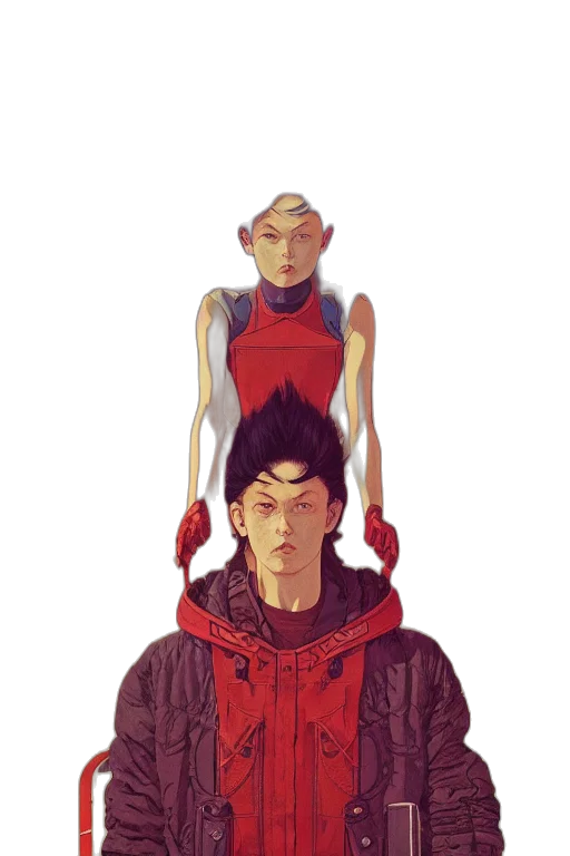 comic book art, concept art, pixel art, fantasy art transparent PNG cut-out