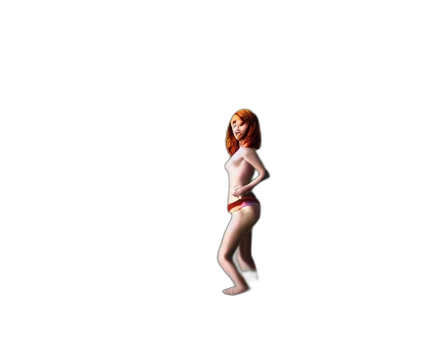 dress, creature, pixel art, 3d render transparent PNG cut-out
