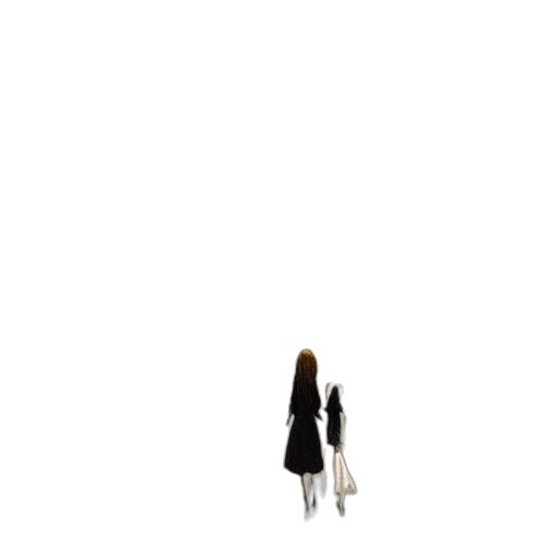 dress, umbrella, hair, robot transparent PNG cut-out