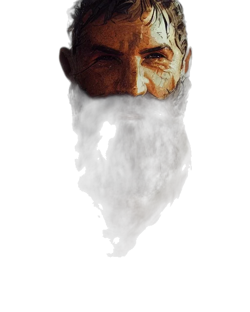 face, mask, hair, creature transparent PNG cut-out