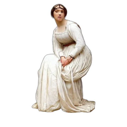 dress, jewelry, face, staff transparent PNG cut-out