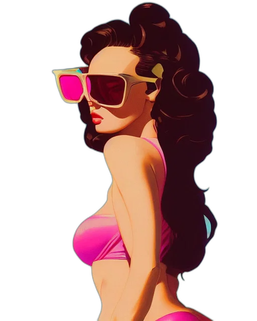 cartoon, comic book art, concept art, fantasy art transparent PNG cut-out