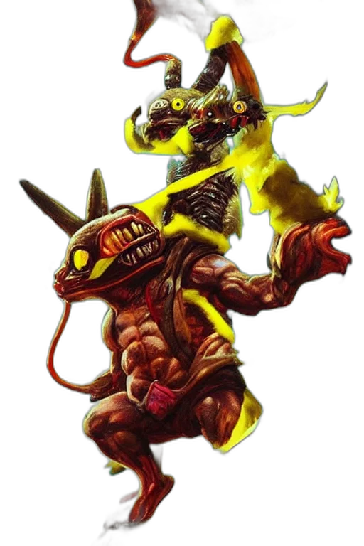 staff, creature, dragon, robot transparent PNG cut-out