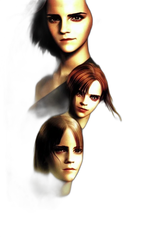 face, mask, concept art, 3d render transparent PNG cut-out