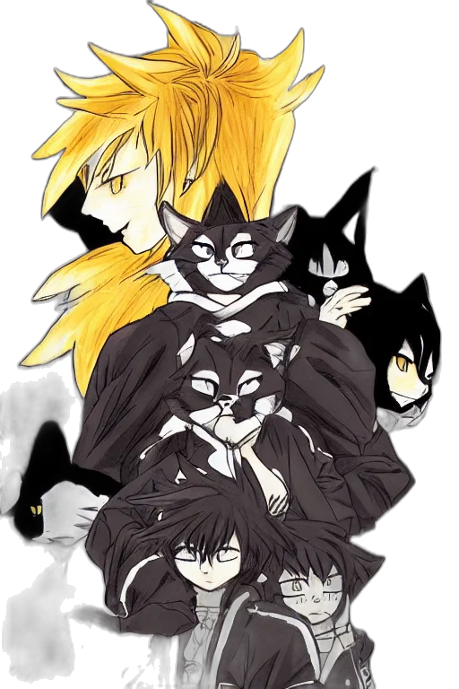 anime, comic book art, concept art, fantasy art transparent PNG cut-out