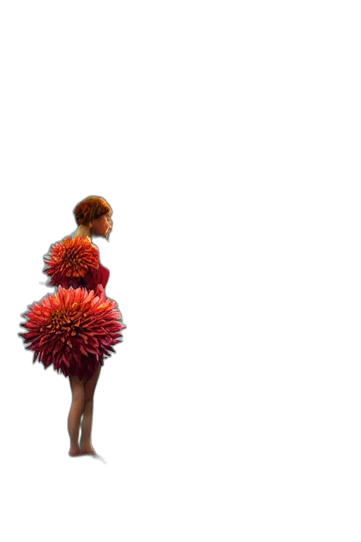dress, flower, hair, umbrella transparent PNG cut-out